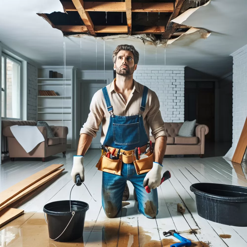 jak wyremontować zalany sufit