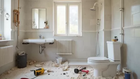 Remont łazienki koszt robocizny 2025
